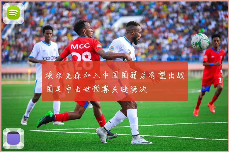 埃尔克森加入中国国籍后有望出战国足冲击世预赛关键场次